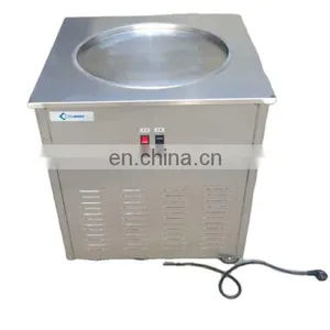 High Quality Single Pot Commercial Fried Ice Cream Roll Machine for Sale thumbnail-1