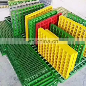 Reinforced Composite Plastic Grille Walkway Grating FRP Molded Grating Flooring thumbnail-3