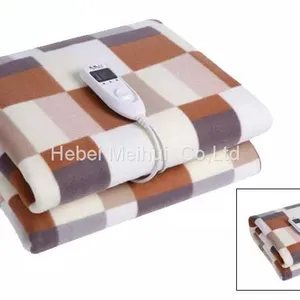 220V China 5 Heated Settings Bed Warmer Hot Portable Thermostat Single Dual Heating Electric Blanket Heated Throw thumbnail-1