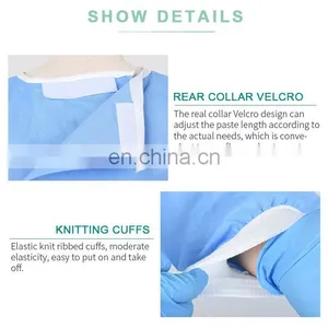 Standard Hospital SMS Surgical Gown Medical Disposable Waterproof Gown Sterile thumbnail-4