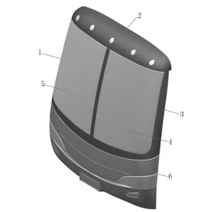 Heavy Duty Vehicle Parts 4135-00011 for China Bus ZK6127H Passenger Bus Lights Wall Decor Panel thumbnail-2