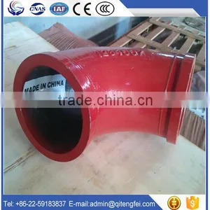 Abrasive Resistance Concrete Pump Delivery Line Concrete Pump Bend Pipe, Carbon Steel Elbow thumbnail-1