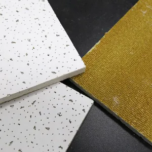 Mineral Fiber Acoustical Suspended Ceiling Tiles Panel, Acoustic Mineral Fibre Ceiling Tiles thumbnail-2