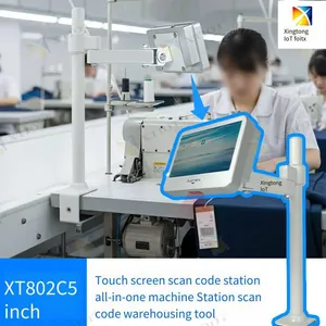 Xingtong Xt802c Android Scanning All-in-one Machine, Touch Screen Industrial Control Intelligent Terminal, Manufacturer of All-in-one Machines for Production Line Workstations thumbnail-1