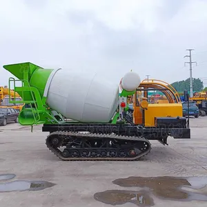 Concrete Crawler Tank Trucks and Rubber Crawler Tank Trucks for Farmland Renovation, Cement Mixer Trucks thumbnail-3