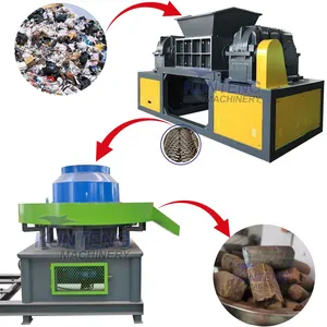 Industrial Solid Waste Shredding RDF Forming Production Line Equipment EPC thumbnail-1