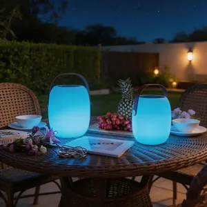 Mesas Y Sillas Para Eventos Modern Bar Stools Led Light up Cube Seat Chair Seating Outdoor Furniture thumbnail-1