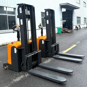 Fast Delivery Full Electric Stacker 1000kg 1500kg Self-Lifting Pallet Loader Full Electric Self Loading Stacker thumbnail-3