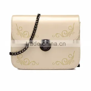 Elegant Cube Shoulder Bags Chain Shoulder Bag Ladies Dinner pu Handbag Women Bag thumbnail-4