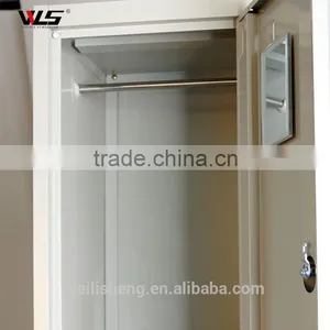 2 Door Office Simple Employee Storage Clothing Locker Cabinet thumbnail-3