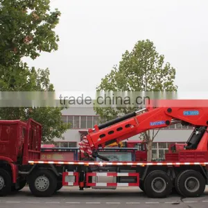 2015 Hot Sale Low Price Howo 8*4 371hp 30Ton Truck Mounted Crane for Sale Made in China thumbnail-1