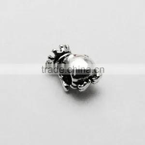 Wholesale Diy Anti-Silver Crown Penguin Shape Large Hole Metal Beads for Bracelets and Necklaces thumbnail-4