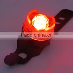11cm Silicone Band 5 Color Option Transparent Shell Silicone Bicycle Light thumbnail-4