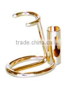 27mm Gold Shaving Brush and Razor Stand thumbnail-1