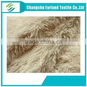 China Supplier Long Hair Plush Velvet Fabric for Rug thumbnail-1