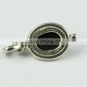 Bezel Setting Black Star Pendant, Gemstone Silver Jewelry, Online Silver Jewelry thumbnail-3