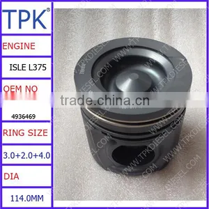 ISLE 6L L375 T375 Engine Repair Parts PISTON KIT 4987914 4936469 thumbnail-3