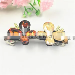 Women Girls Bridal Wedding Crystal Rhinestone Diamante Flower Hair Clip Apparel Accessories Headwear Hair Pin thumbnail-4