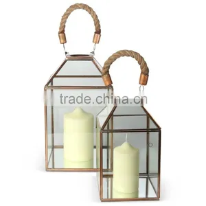 Copper Finish Candle Lantern CCL-104 thumbnail-1