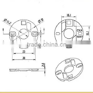 CXA1507 Cob Led Lens Holder for Cob Lamp Spotlight thumbnail-2