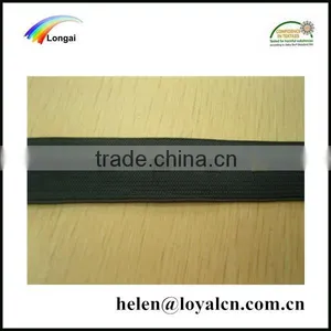 Wholesale Buttonhole Black Elastic Polyester Webbing Strap Band for Clothing thumbnail-1