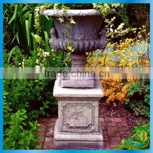 Sandstone Lamp Pillar Planter thumbnail-5