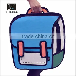 3D Stereoscopic Bag,school Backpack,canvas Backpack School thumbnail-1