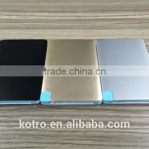 Promotional Gift Metal Aluminum Credit Card Power Bank 2500mAh thumbnail-2