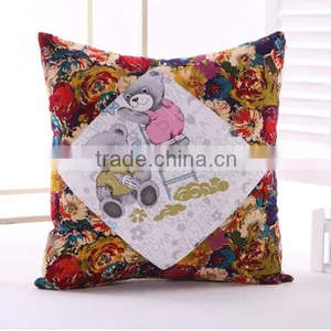 Cotton Cushion Covers, Sofa Pillow Cases, Pillow Covers 45x45cm, Cartoon Little Bear thumbnail-1