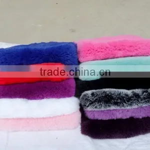 Multicolor Genuine Rex Rabbit Fur Plate for Garment /ihpone Covers thumbnail-4