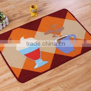 The New Design Coffee Cooking Theme Loop Pile Polyester Printing 40*60cm Kitchen Door Floor Mat Rug Carpet thumbnail-1