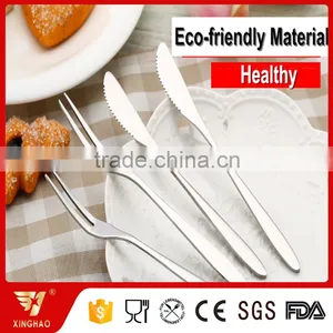 High Quality SS201Cake Server Fruit Fork and Knife for Party thumbnail-3
