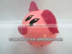 Plastic ABS Pig Shaped Mechanical Kitchen Timer thumbnail-1