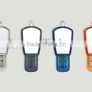 Full Color Portable Plastic USB Flash Drive With Keychain thumbnail-1