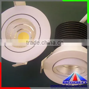 CE RoHS Marked High Bright IP50 180 Degree Adjustable COB LED Downlight With 40 Degree Beam Angle thumbnail-6