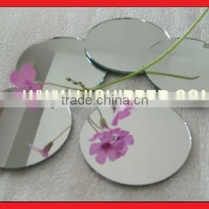 Cut Round Mirror With Polished Edge thumbnail-1
