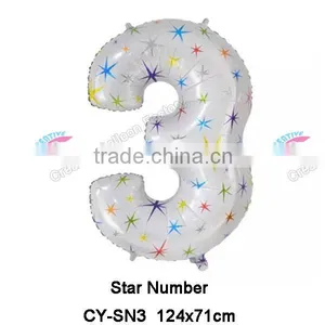 New Design 40Inch Star Number Balloon Helium Foil Balloon thumbnail-4