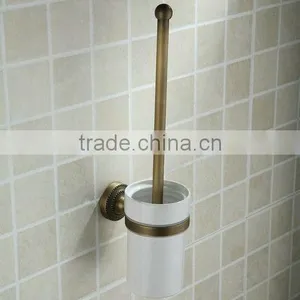 Antique Brass Toilet Brush Holder thumbnail-1