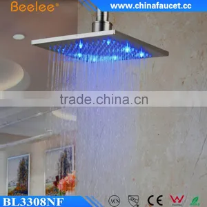 Wholesaler Bathroom High Pressure Ceiling Waterfall LED Light Head Shower thumbnail-1