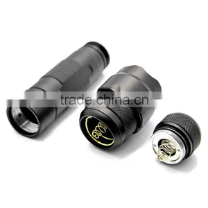 Soshine TC4 LED 900lm 7-Mode White Control Tactical Flashlight- Black (1 x 18650) thumbnail-1