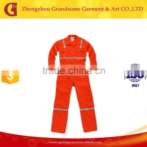 High Quality Cheap Cotton Reflective Fire Retardant Coverall thumbnail-1