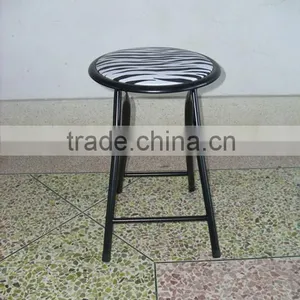 Living Room Furniture Metal Folding Stool Children Chair With PVC Cushioned Seat thumbnail-2