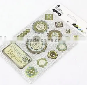 2016 New Design Hot Sale Simple Cheap Custom 3D Pvc Sticker/clear Epoxy Sticker thumbnail-1