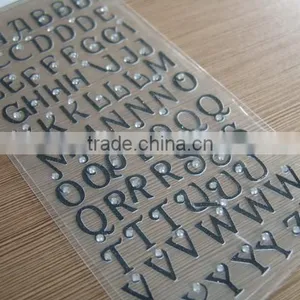 3D Pvc Alphabet Letter Sticker/glitter Sticker/custom 3D Pvc Sticker thumbnail-1