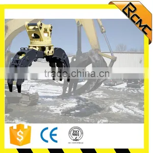 Excavator Wood Grapple Rock Grab for Various Excavator thumbnail-1