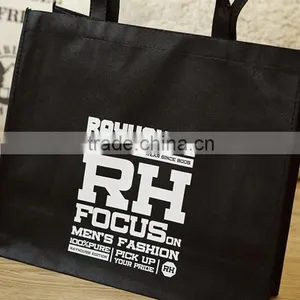Customized Black Promotional Shopping Bag thumbnail-1