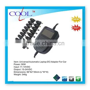 LCD Display 90W Automatic Notebook Car Charger thumbnail-1
