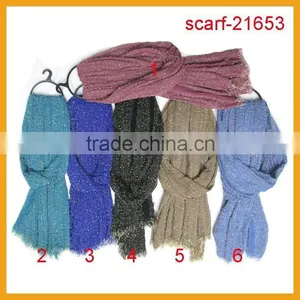 Newest Fashion Woman's Scarf Solid Viscose Scarf thumbnail-1