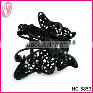 2013 Yiwu Factory Headband Fabric Women Antique Butterfly Hair Claw Clip thumbnail-1