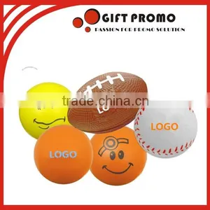 Promotional Printed Smiley Face PU Foam Stress Ball Supplier's Choice thumbnail-1